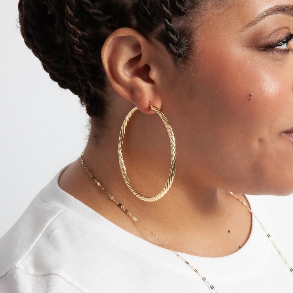 New in Box *Miranda Frye* Gold Hoops